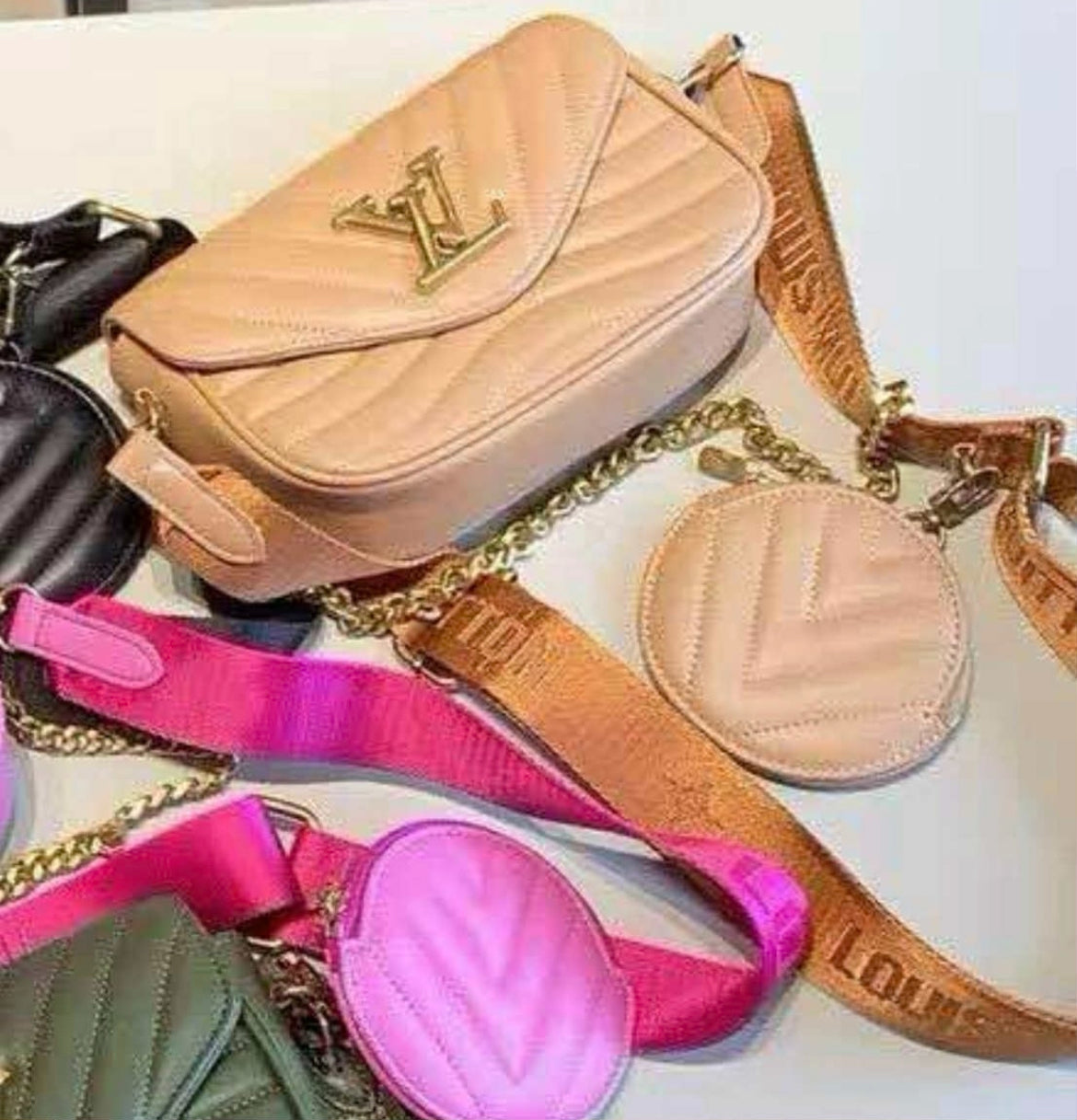 Lux Camel Soft Leather Crossbody
