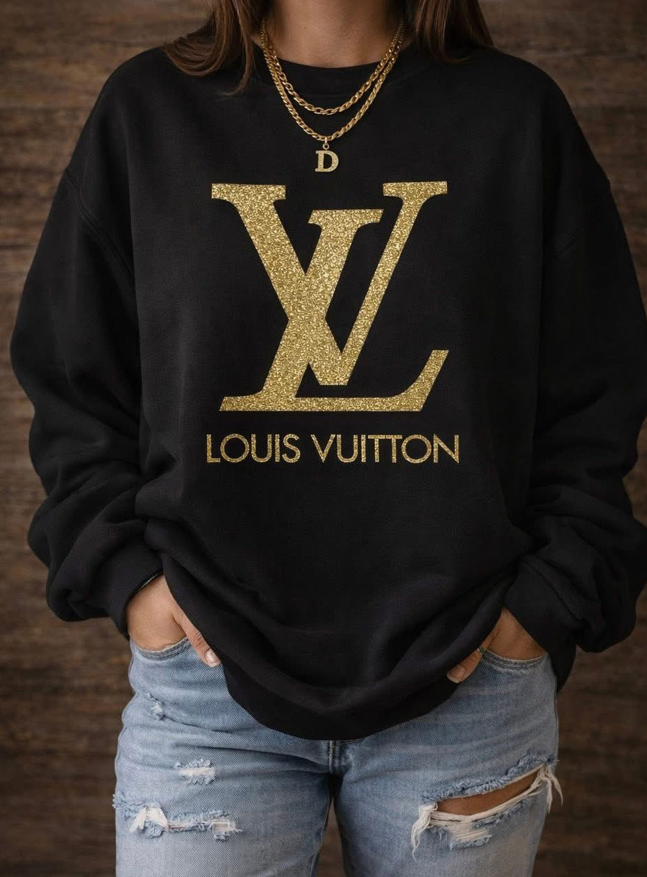 Gold Luxe Statement Crew