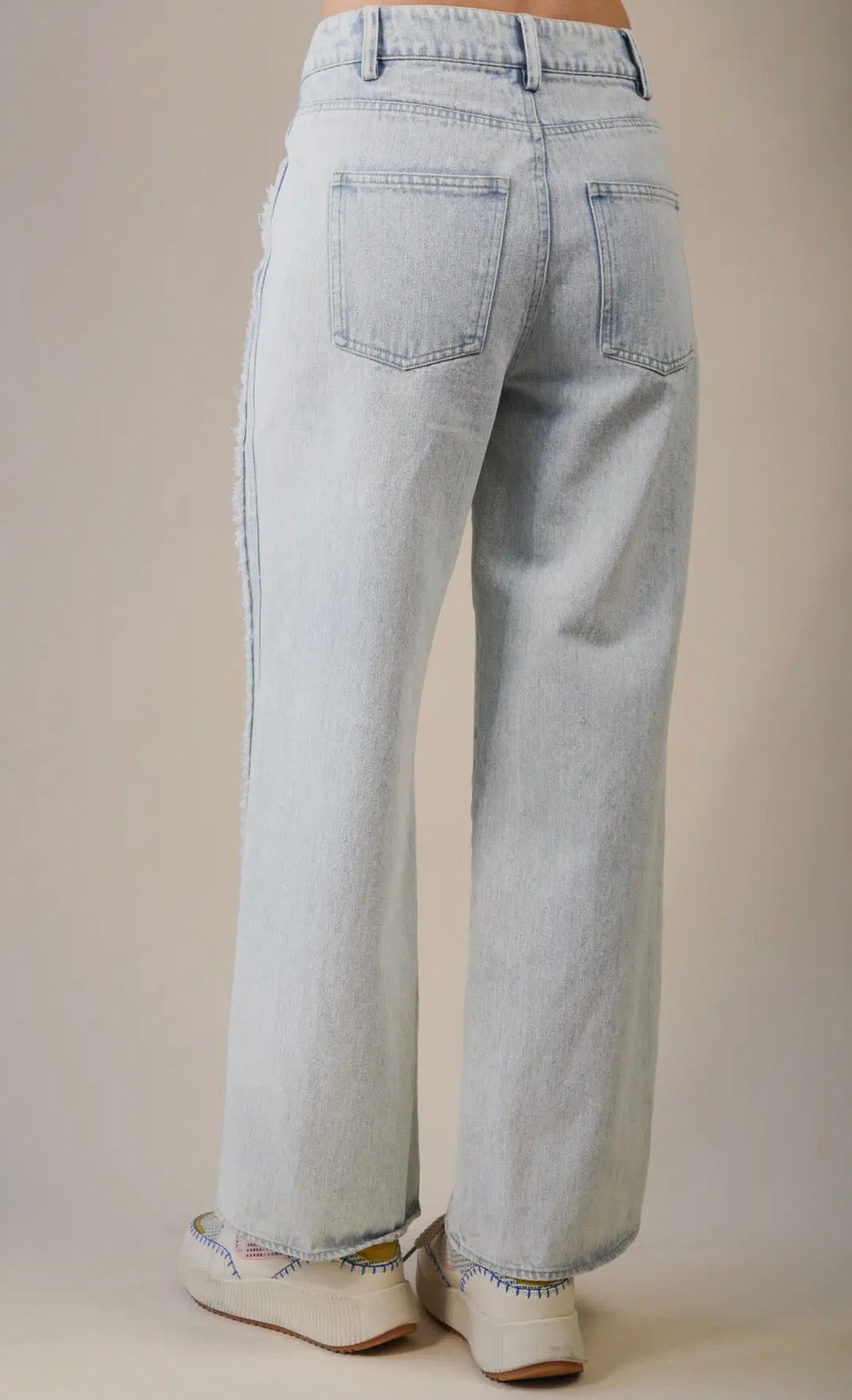 Kennedy Fray Washed Denim Jean