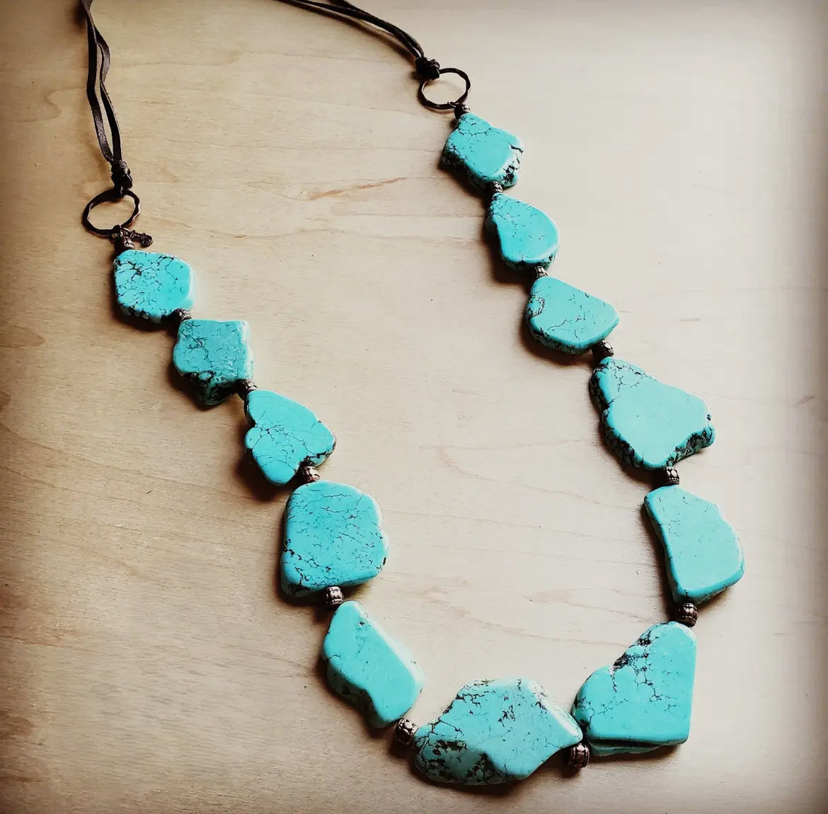 Western Turquoise Slab Necklace