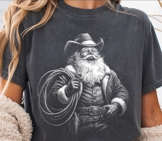 Vintage Cowboy Santa