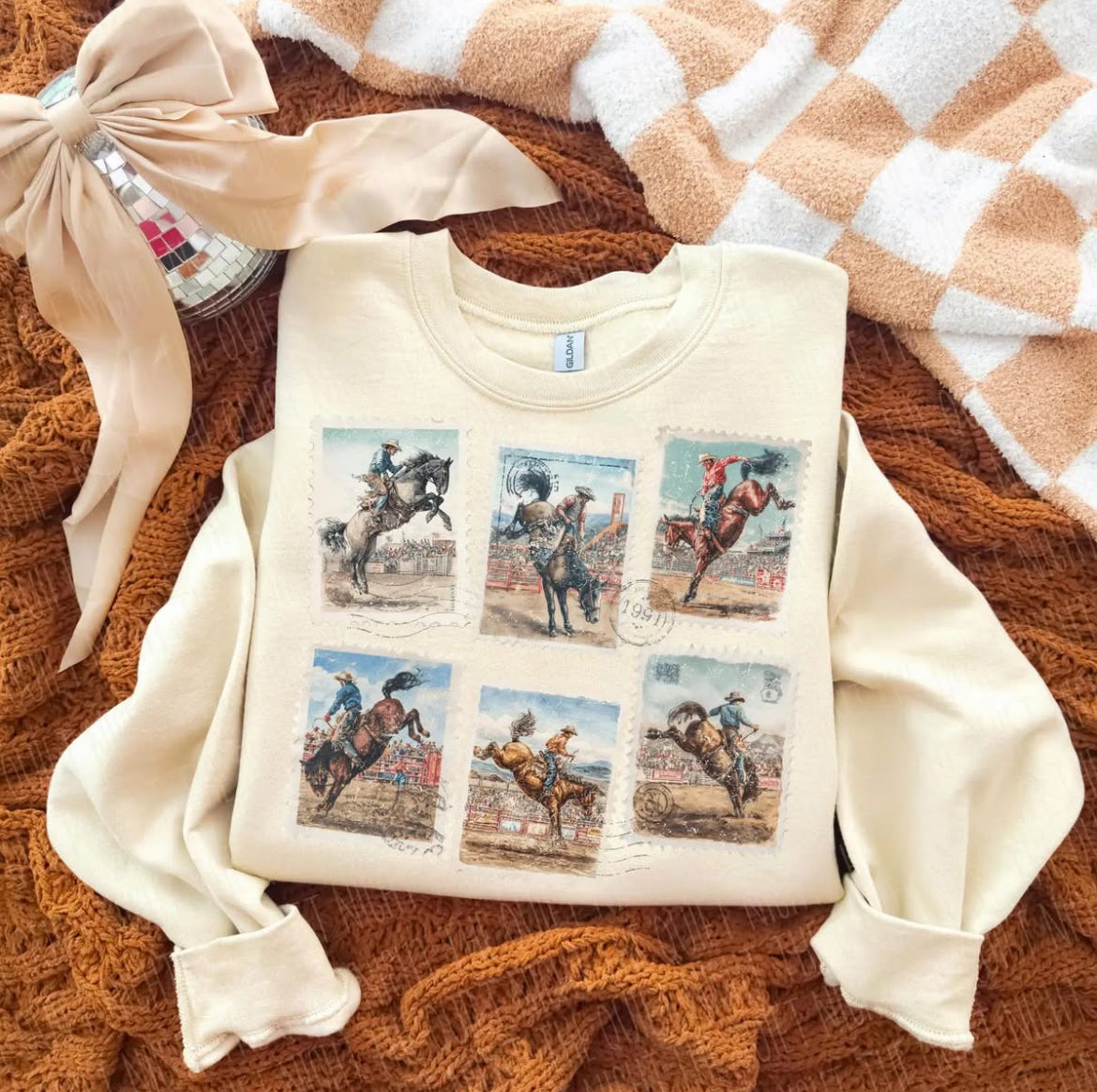 Cowboy Stamp Pullover