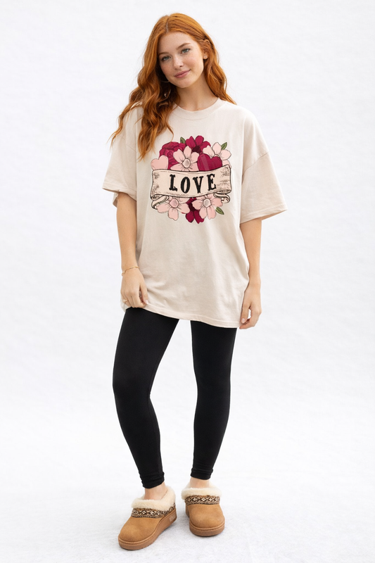 True Love Floral Tee
