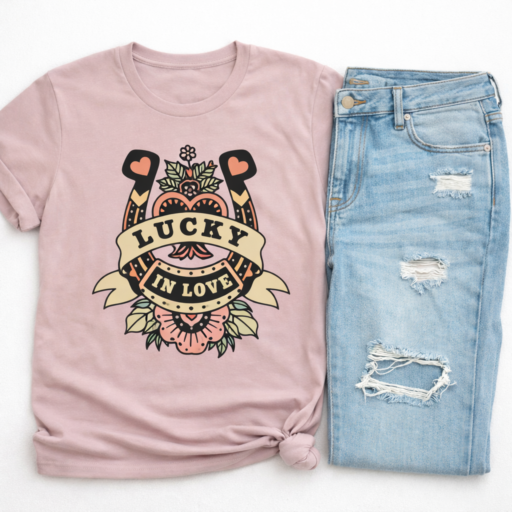 Lucky in love tee